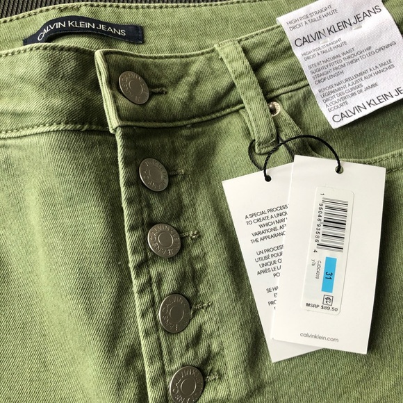 Calvin Klein Denim - NWT CK High Rise Crop Frayed Cut-off Ends size 31